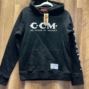 CCM Black Hoodie with White Logo